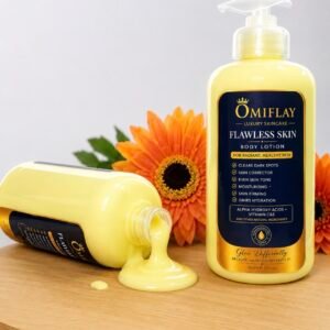 Alpha Hydroxy Acid And Vitamin C & E, Flawless Skin Body Lotion, Omiflay Luxury Skincare